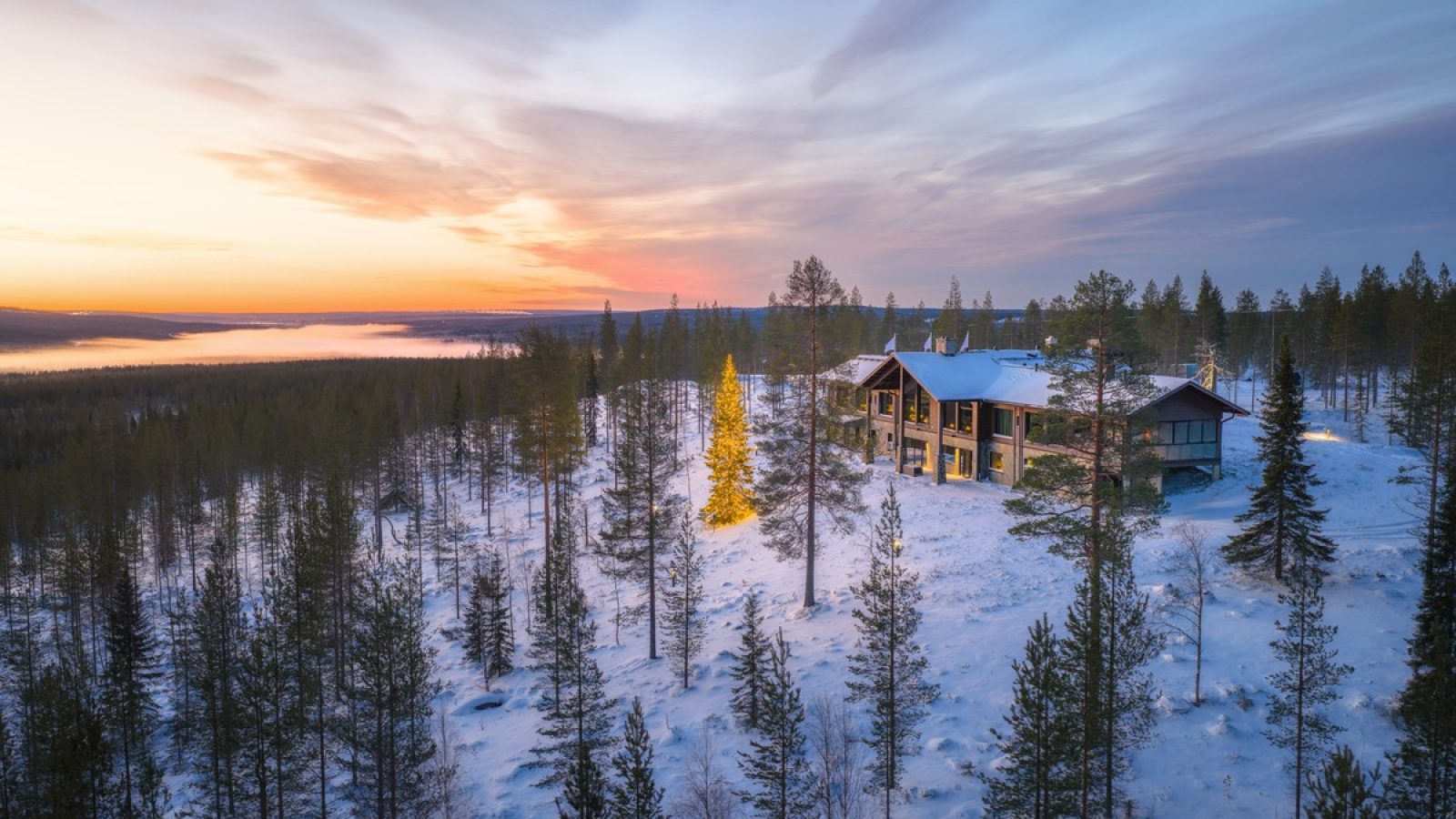 Inmitten der Wildnis Finnisch-Lapplands liegt mit Octola II eines der exklusivsten Hideaways der Welt. / Weiterer Text über ots und www.presseportal.de/nr/181527 / Die Verwendung dieses Bildes für redaktionelle Zwecke ist unter Beachtung aller mitgeteilten Nutzungsbedingungen zulässig und dann auch honorarfrei. Veröffentlichung ausschließlich mit Bildrechte-Hinweis.