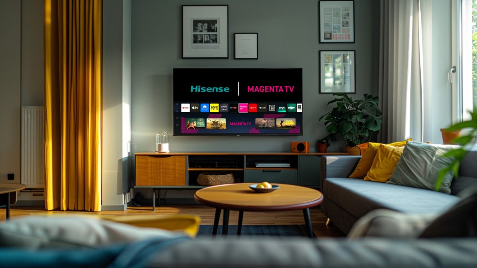 Ab sofort verfügbar: MagentaTV-App jetzt auf Hisense Smart-TVs mit VIDAA Betriebssystem erleben. / Weiterer Text über ots und www.presseportal.de/nr/168734 / Die Verwendung dieses Bildes für redaktionelle Zwecke ist unter Beachtung aller mitgeteilten Nutzungsbedingungen zulässig und dann auch honorarfrei. Veröffentlichung ausschließlich mit Bildrechte-Hinweis.
