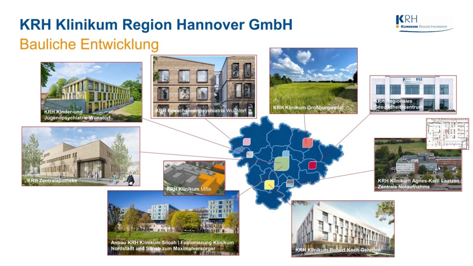 Baumaßnahmen an neun Standorten des KRH Klinikum Region Hannover. / Weiterer Text über ots und www.presseportal.de/nr/181271 / Die Verwendung dieses Bildes für redaktionelle Zwecke ist unter Beachtung aller mitgeteilten Nutzungsbedingungen zulässig und dann auch honorarfrei. Veröffentlichung ausschließlich mit Bildrechte-Hinweis.