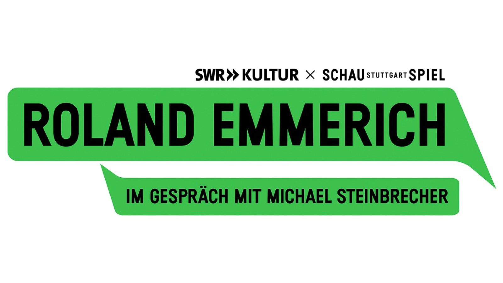 Schauspiel Stuttgart und SWR Kultur: Roland Emmerich im Gespräch mit Michael Steinbrecher / Weiterer Text über ots und www.presseportal.de/nr/7169 / Die Verwendung dieses Bildes für redaktionelle Zwecke ist unter Beachtung aller mitgeteilten Nutzungsbedingungen zulässig und dann auch honorarfrei. Veröffentlichung ausschließlich mit Bildrechte-Hinweis.