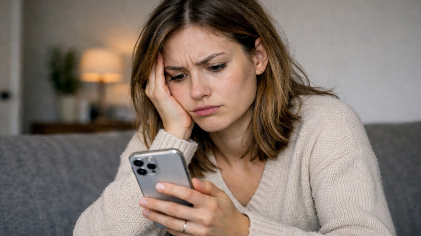 Weniger Scrollen, mehr Kontrolle: Ablenkungen wie zum Beispiel durch Social Media spielen für jede:n Siebte:n eine Rolle, die Neujahrsvorsätze wieder über Bord zu werfen. / Weiterer Text über ots und www.presseportal.de/nr/156104 / Die Verwendung dieses Bildes für redaktionelle Zwecke ist unter Beachtung aller mitgeteilten Nutzungsbedingungen zulässig und dann auch honorarfrei. Veröffentlichung ausschließlich mit Bildrechte-Hinweis.