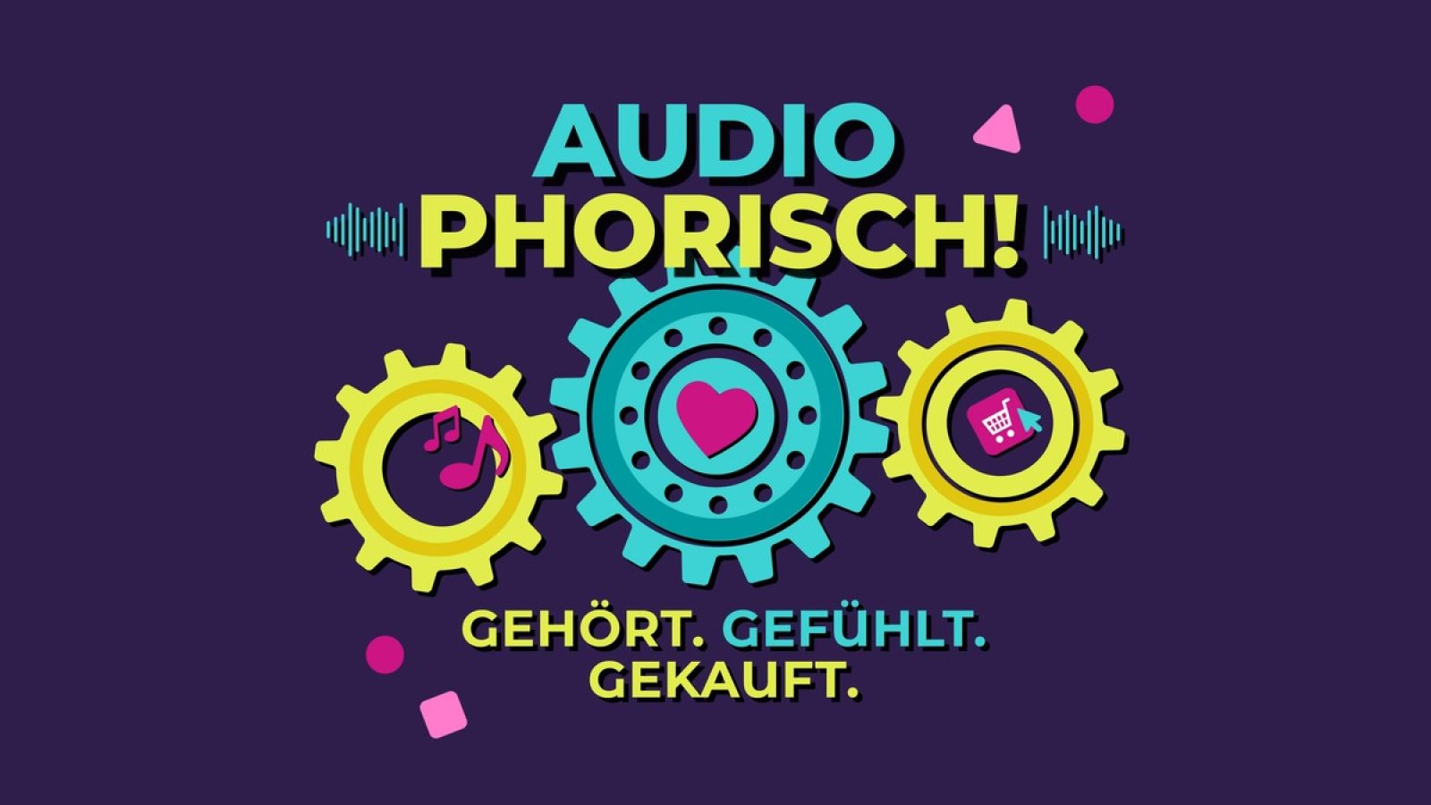 Keyvisual AUDIOPHORISCH, Radio Advertising Summit 2026 / Weiterer Text über ots und www.presseportal.de/nr/59030 / Die Verwendung dieses Bildes für redaktionelle Zwecke ist unter Beachtung aller mitgeteilten Nutzungsbedingungen zulässig und dann auch honorarfrei. Veröffentlichung ausschließlich mit Bildrechte-Hinweis.