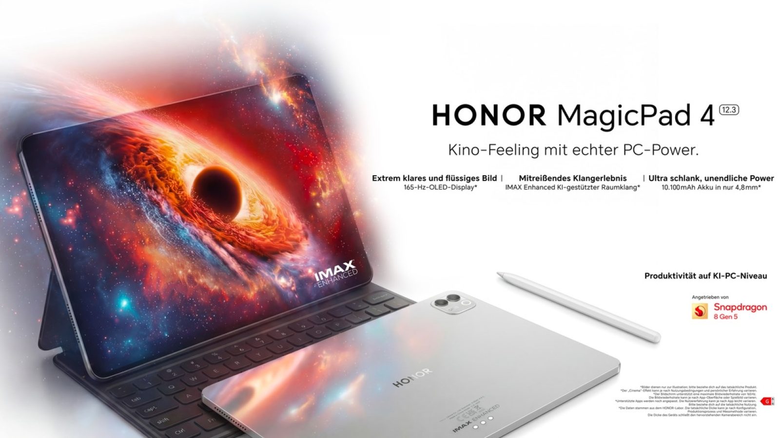HONOR MagicPad 4 / Weiterer Text über ots und www.presseportal.de/nr/137526 / Die Verwendung dieses Bildes für redaktionelle Zwecke ist unter Beachtung aller mitgeteilten Nutzungsbedingungen zulässig und dann auch honorarfrei. Veröffentlichung ausschließlich mit Bildrechte-Hinweis.