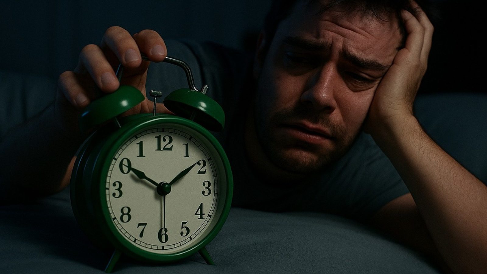 Viele Deutsche leiden unter Schlafstörungen. (LVM Versicherung / KI-generiertes Bild) / Weiterer Text über ots und www.presseportal.de/nr/20033 / Die Verwendung dieses Bildes für redaktionelle Zwecke ist unter Beachtung aller mitgeteilten Nutzungsbedingungen zulässig und dann auch honorarfrei. Veröffentlichung ausschließlich mit Bildrechte-Hinweis.