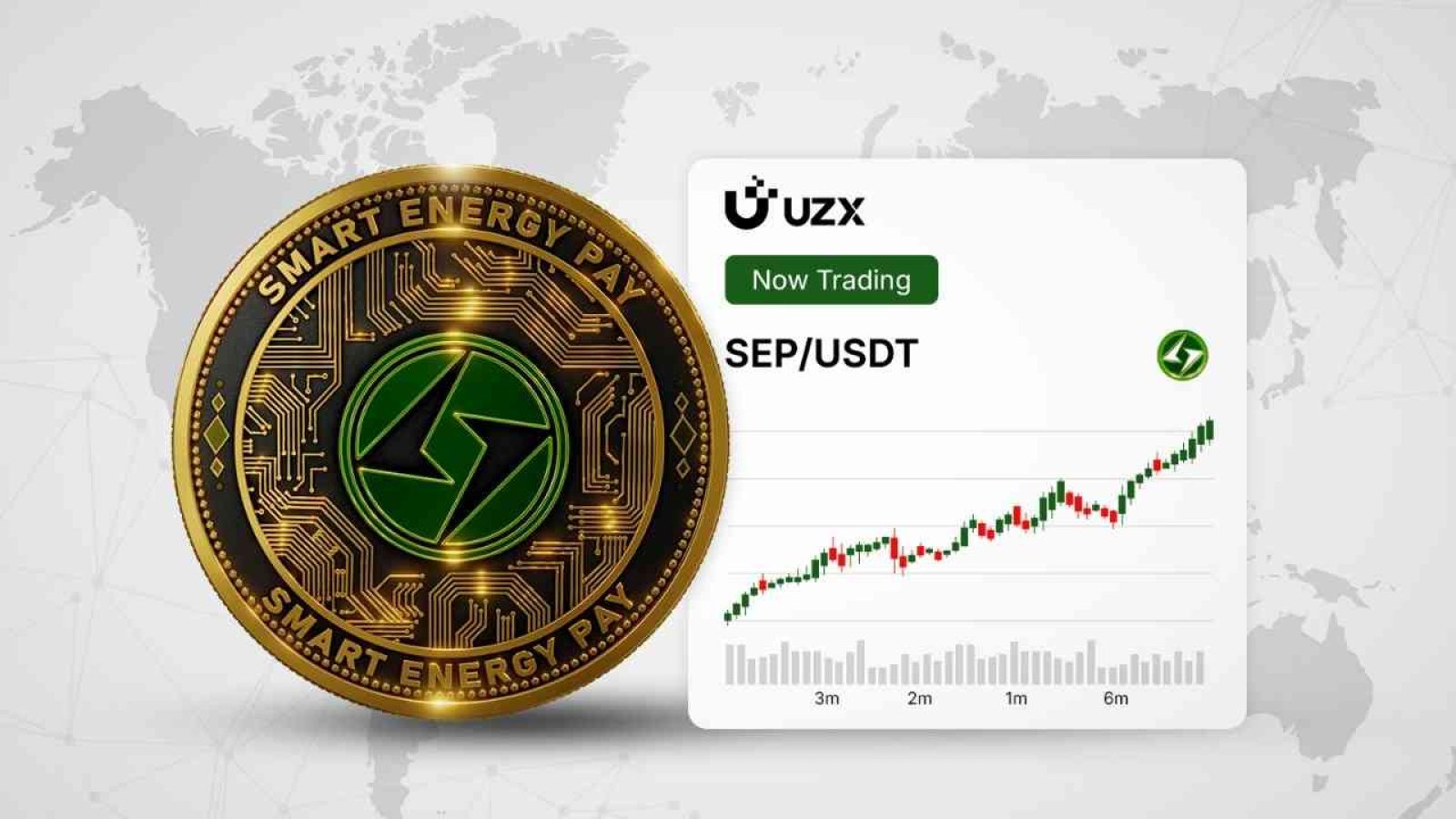 SEP Coin: Nachhaltige Kryptowährung jetzt auf UZX gelistet