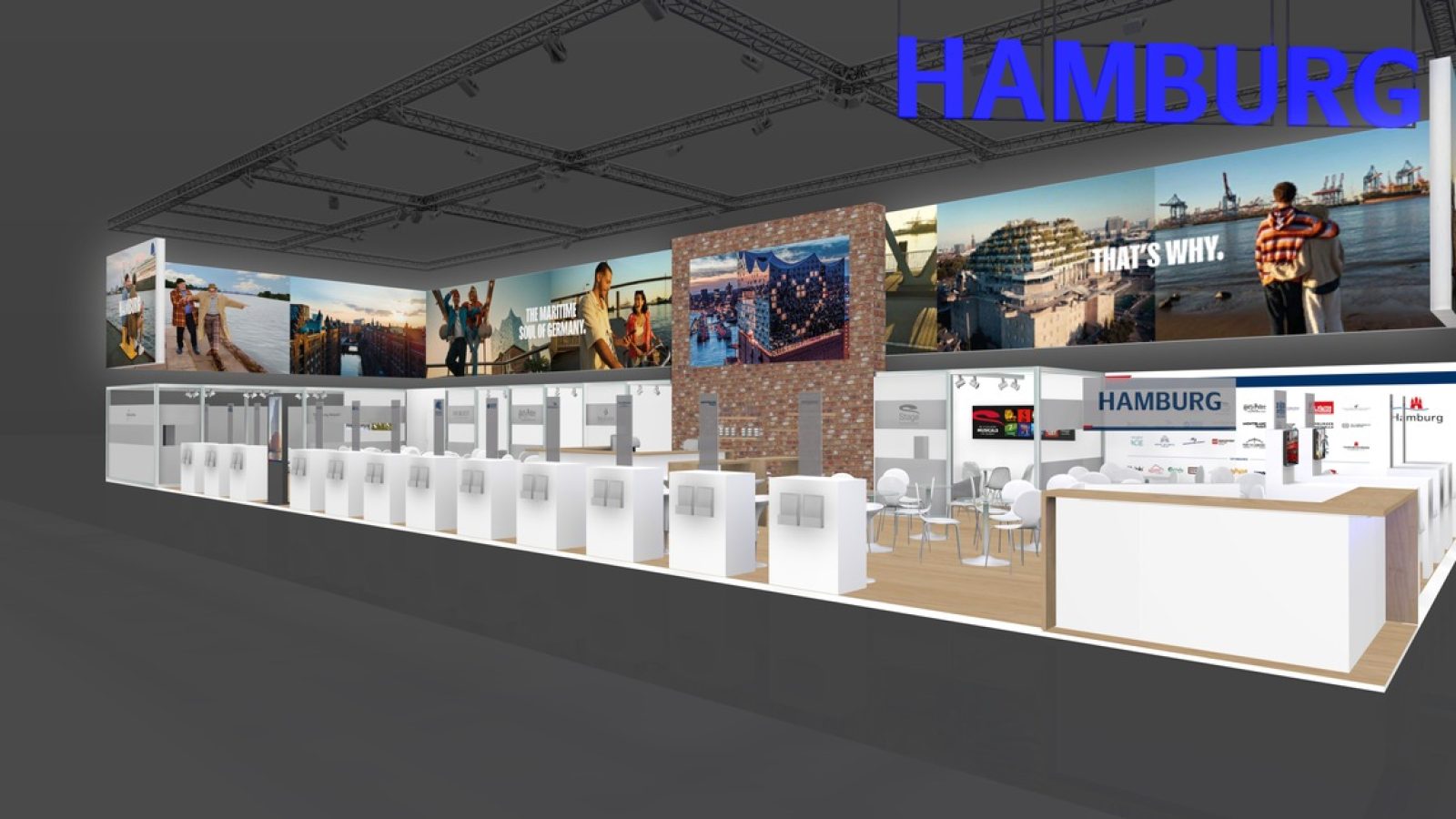 Der Hamburger Messestand auf der ITB in Berlin / Weiterer Text über ots und www.presseportal.de/nr/43472 / Die Verwendung dieses Bildes für redaktionelle Zwecke ist unter Beachtung aller mitgeteilten Nutzungsbedingungen zulässig und dann auch honorarfrei. Veröffentlichung ausschließlich mit Bildrechte-Hinweis.