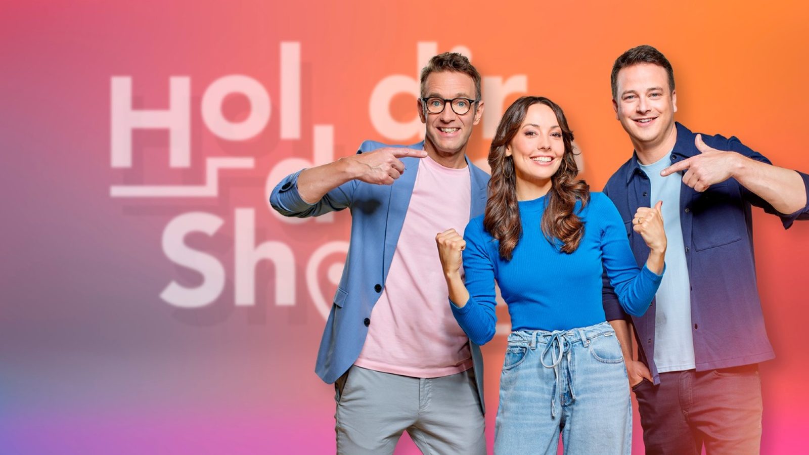 MDR FERNSEHEN HOL DIR DEINE SHOW!
Peter Imhof, Julia Krüger und Felix Seibert-Daiker begrüßen zu ihrem  Format ,,Hol Dir Deine Show!" (v.l.)
© MDR/Marco Prosch, honorarfrei - Verwendung gemäß der AGB im engen inhaltlichen, redaktionellen Zusammenhang mit genannter MDR-Sendung bei Nennung "Bild: MDR/Marco Prosch" (S2+). MDR/HA Kommunikation, 04360 Leipzig, Tel: (0341) 300 6477 oder - 6463 / Weiterer Text über ots und www.presseportal.de/nr/7880 / Die Verwendung dieses Bildes für redaktionelle Zwecke ist unter Beachtung aller mitgeteilten Nutzungsbedingungen zulässig und dann auch honorarfrei. Veröffentlichung ausschließlich mit Bildrechte-Hinweis.