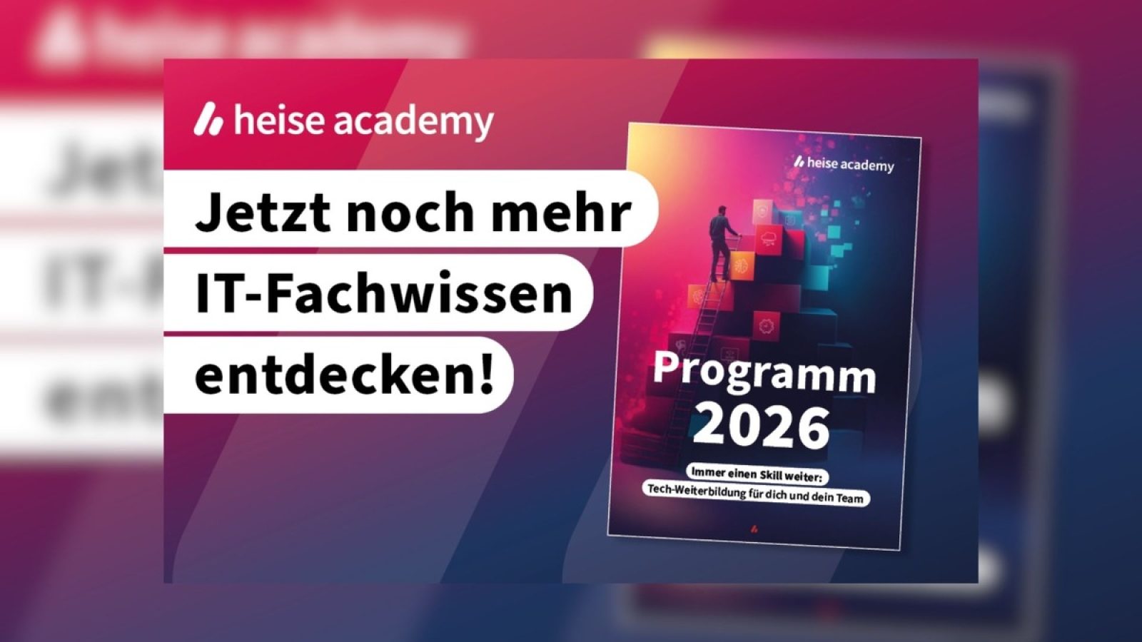 heise academy / Weiterer Text über ots und www.presseportal.de/nr/181664 / Die Verwendung dieses Bildes für redaktionelle Zwecke ist unter Beachtung aller mitgeteilten Nutzungsbedingungen zulässig und dann auch honorarfrei. Veröffentlichung ausschließlich mit Bildrechte-Hinweis.