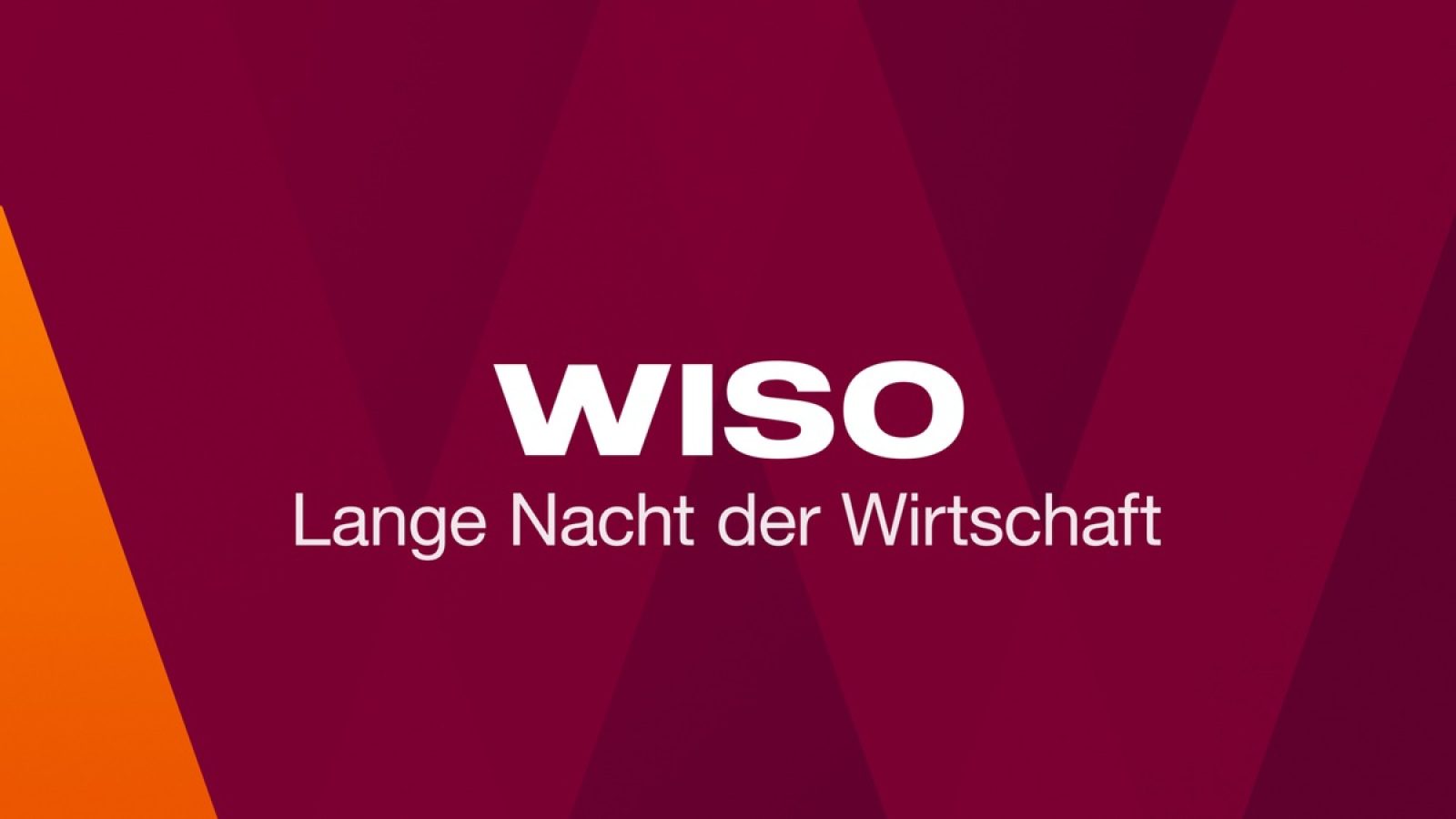 "WISO" beleuchtet in einer "langen Nacht der Wirtschaft" deren aktuelle Krise in Deutschland./ Nutzung des Logos für redaktionelle Berichterstattung inkl. Social Media / Weiterer Text über ots und www.presseportal.de/nr/7840 / Die Verwendung dieses Bildes für redaktionelle Zwecke ist unter Beachtung aller mitgeteilten Nutzungsbedingungen zulässig und dann auch honorarfrei. Veröffentlichung ausschließlich mit Bildrechte-Hinweis.
