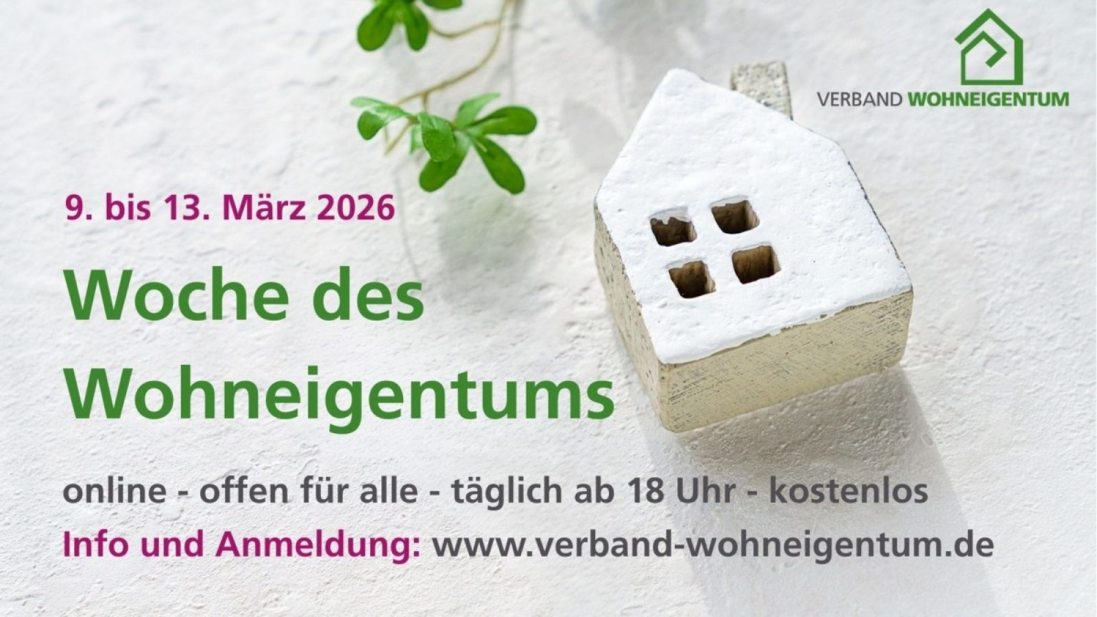 Viermal jährlich bietet der gemeinnützige Verband Wohneigentum Online-Infowochen zu Themen rund um Haus und Garten an. / Weiterer Text über ots und www.presseportal.de/nr/127800 / Die Verwendung dieses Bildes für redaktionelle Zwecke ist unter Beachtung aller mitgeteilten Nutzungsbedingungen zulässig und dann auch honorarfrei. Veröffentlichung ausschließlich mit Bildrechte-Hinweis.