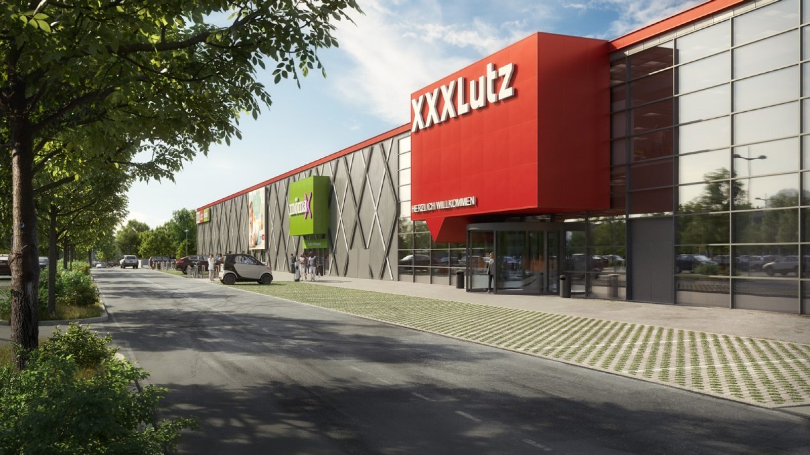 Das neue XXXLutz Möbelhaus in Rangsdorf vor den Toren Berlins: Auf 24.000 Quadratmetern Verkaufsfläche feiert XXXLutz Ende Februar seine Premiere in der Region Brandenburg. / Weiterer Text über ots und www.presseportal.de/nr/158011 / Die Verwendung dieses Bildes für redaktionelle Zwecke ist unter Beachtung aller mitgeteilten Nutzungsbedingungen zulässig und dann auch honorarfrei. Veröffentlichung ausschließlich mit Bildrechte-Hinweis.